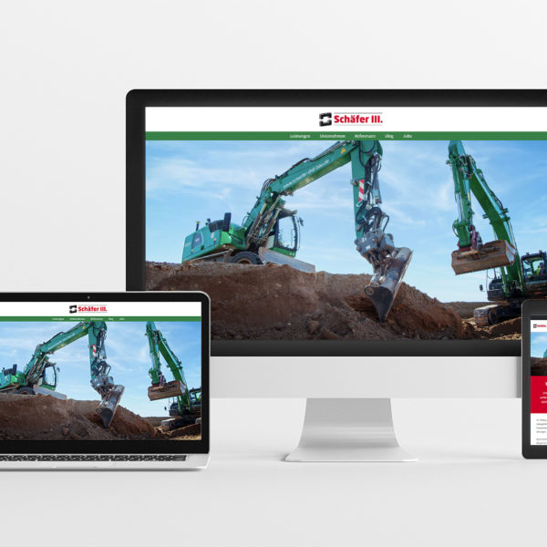 Website Bauunternehmen Schäfer III